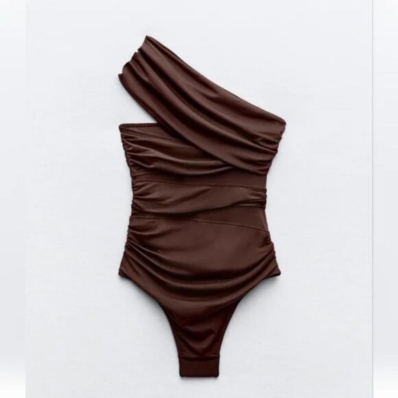 ZARA CUT OUT TULLE SWIMSUIT - Picture 6 of 6